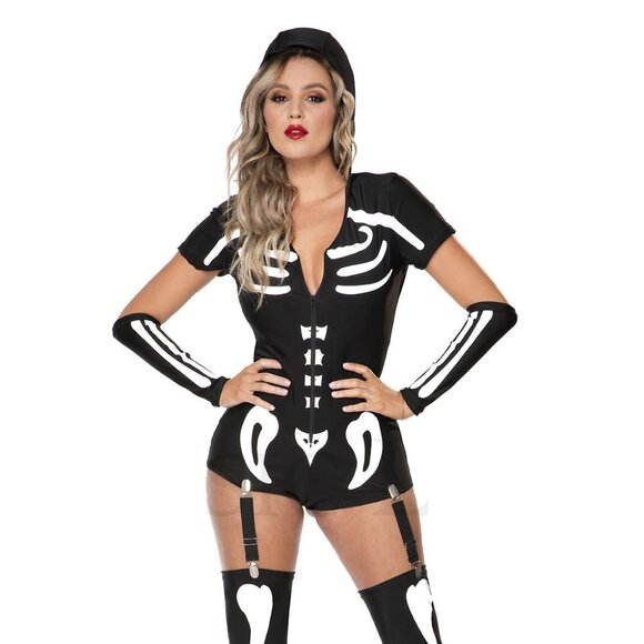 Music Legs Dresses & Skirts - Sexy Skeleton Costume Set
